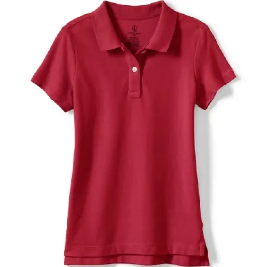 Lands' End School Uniform Girls Short Sleeve Feminine Fit Mesh Polo Shirt image {13}