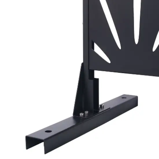 CAVINAS Privacy Screen Modern Metal Fence Panels with Geometric Pattern for Garden Decor and Patio Decor, 76" H&times;48" W image {2}