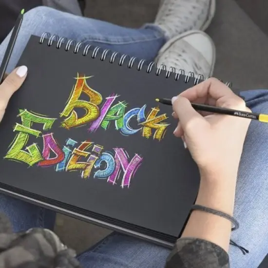 Faber-Castell Color Pencils Black Edition 36ct Box: Art Stationery, 2.8mm Point, Wood Material, Ages 13+ image {1}