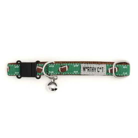 Football Field Adjustable Cat Collar - The Worthy Dog image {2}