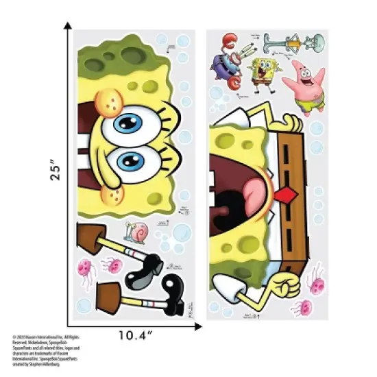 Sponge Bob Wall Decal - Decalcomania image {1}