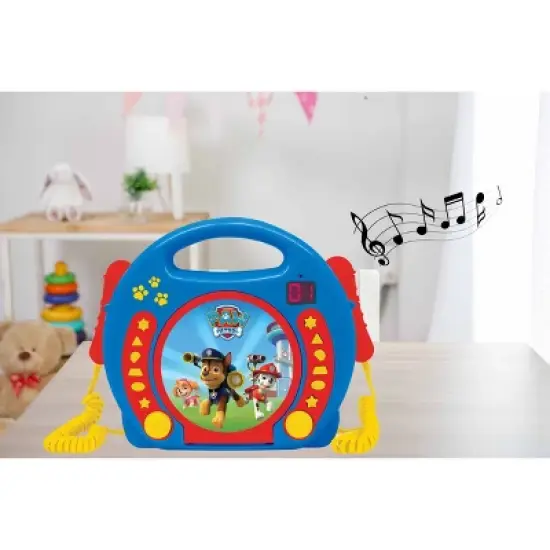 PAW Patrol Portable CD Player with 2 Sing Along Microphones image {2}