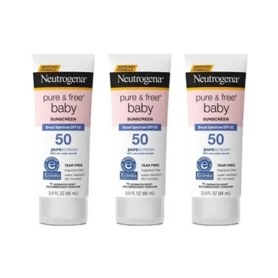 Neutrogena Pure & Free Baby Sunscreen Lotion - SPF 50 - 3 fl oz image {10}