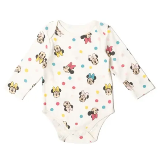 Disney Minnie Mouse Baby Girls Bodysuit and Quilted French Terry Overall Newborn to Infant  image {3}