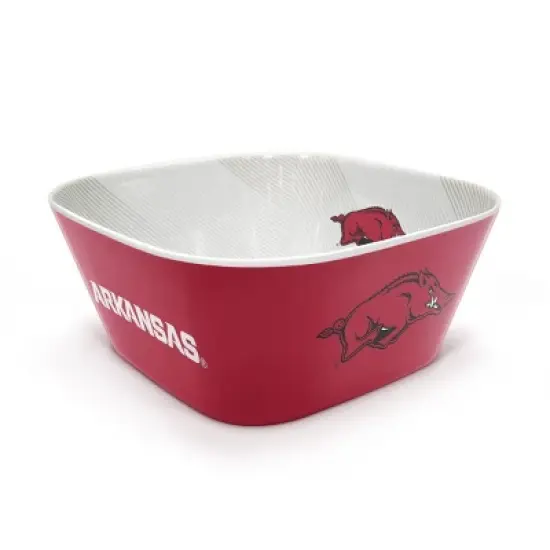 NCAA Arkansas Razorbacks Serving Bowl: Melamine Rounded Square Tableware image {6}