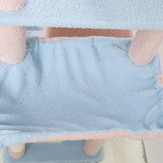 Racxily 71 inch Flower Cat Tree with Large Condo Removable Flower Cushion and Hammock image {3}