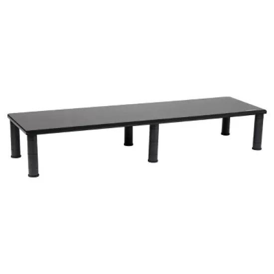 Mind Reader Large Dual Monitor Stand/Riser for Computer Screens Black image {7}