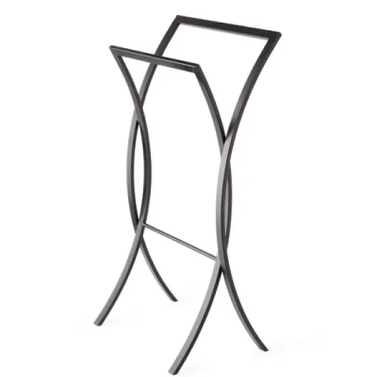 Onda Double Towel Stand Matte Black - Better Living Products image {1}