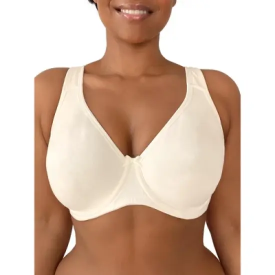 Fit For Me by Fruit of the Loom Womens Plus Size Beyond Soft Cotton Unlined Underwire Bra image {7}