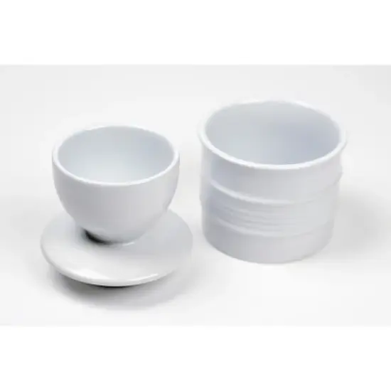 Rsvp Stoneware Butter Pot - White image {10}