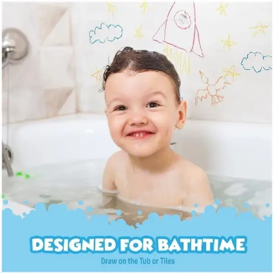 Tub Works Smooth Bath Crayons Bath Toy, 12 Pack image {7}