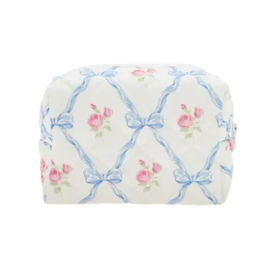 Unique Bargains Rectangle Bow Makeup Bag 1 Pc image {4}