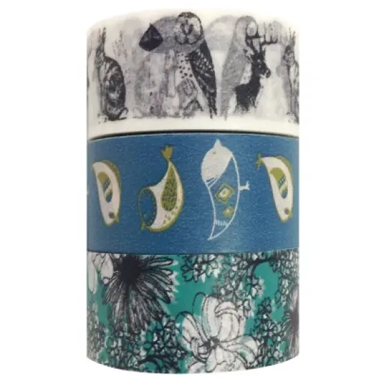 Wrapables Washi Tape (Set of 3) image {3}