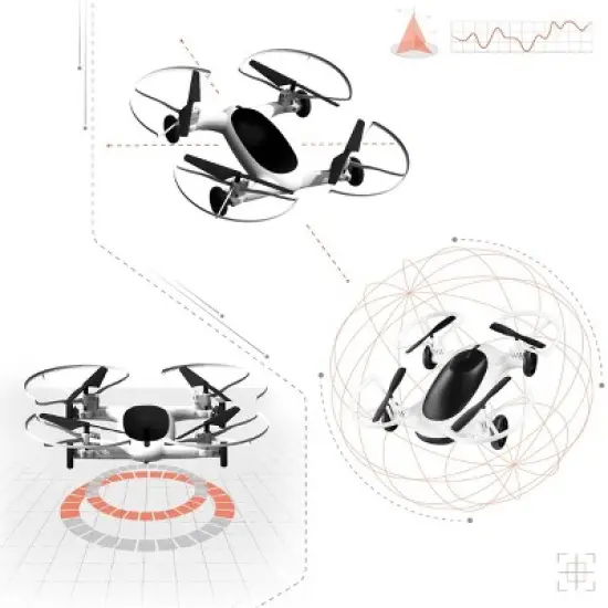 Sharper Imager 7" Fly and Drive Rechargeable Drone image {6}