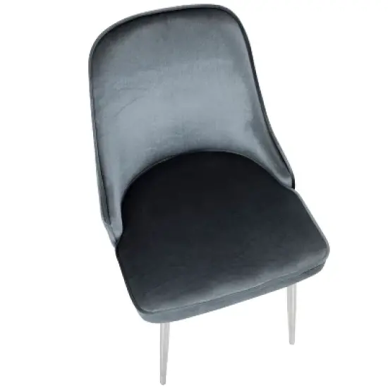 Set of 2 Marcel Dining Chairs Chrome - LumiSource image {6}