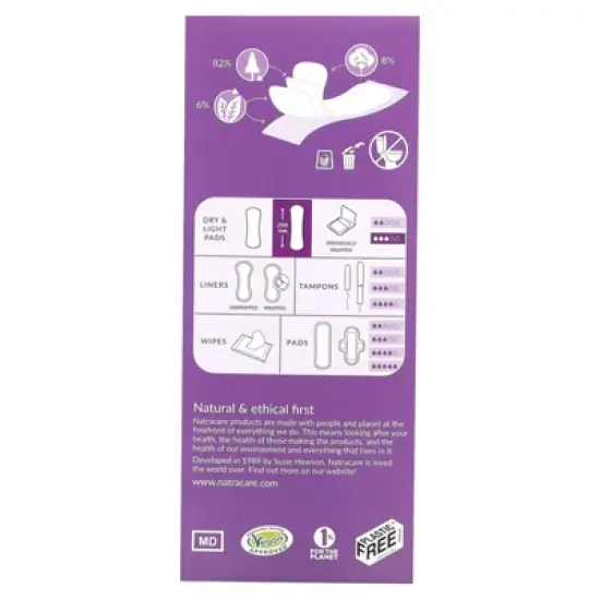 Natracare Organic Cotton Dry & Light Sensitive Bladder Pads - 16 ct image {1}