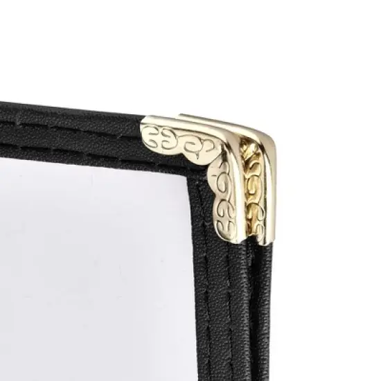 WeChef 30 Packs Restaurant Menu Covers 8.5 x 11" Triple Fold 3 Pages 6 Views Black image {4}