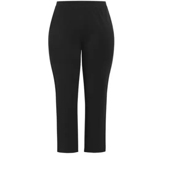 Women's Plus Size Supima&reg; Active Pant Black - average | AVENUE image {2}
