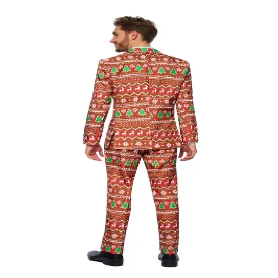 Suitmeister Men's Christmas Suit - Red Christmas (Mp Only) - Red image {1}