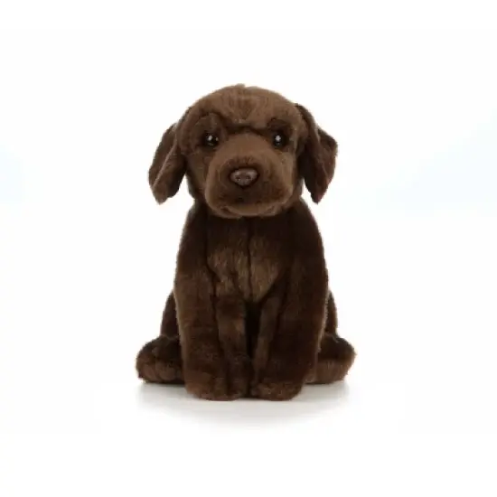 Living Nature Chocolate Labrador Plush Toy image {1}