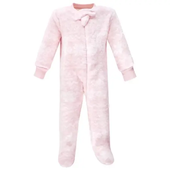 Hudson Baby Infant Girl Plush Sleep and Play, Snowflakes image {3}