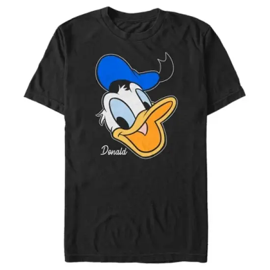 Men's Mickey & Friends Donald Duck Big Face T-Shirt image {4}