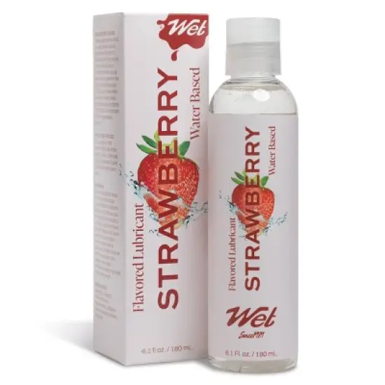 Wet Flavored Lubricant - Strawberry - 6.1oz image {9}
