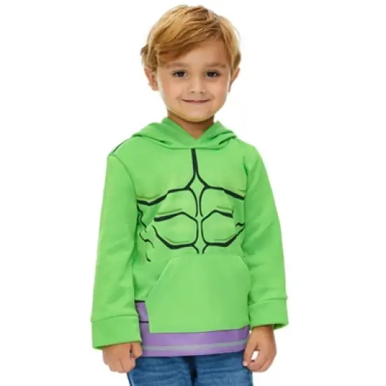 Marvel Avengers Hulk Miles Morales Spider-Man Athletic Cosplay Hoodie Toddler to Big Kid image {1}