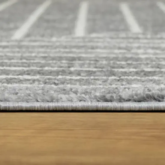 7'10"x10' Elias Stripe Kids' Area Rug Gray - Balta Rugs image {4}
