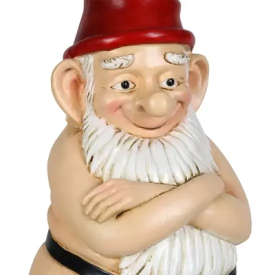 13.7" Resin Naked Ned Garden Gnome - Exhart image {2}