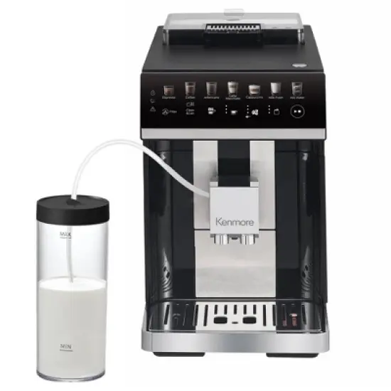 Kenmore Super Automatic Espresso Coffee Machine Dual Cream System Black image {7}