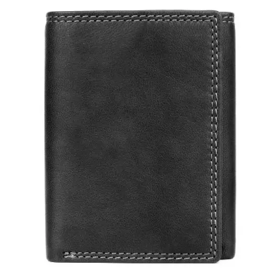 J. Buxton Hunt RFID Blocking Three-Fold Leather Wallet image {2}
