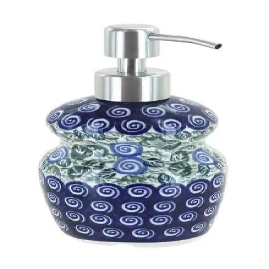 Blue Rose Polish Pottery 2018 Zaklady Soap Dispenser image {1}
