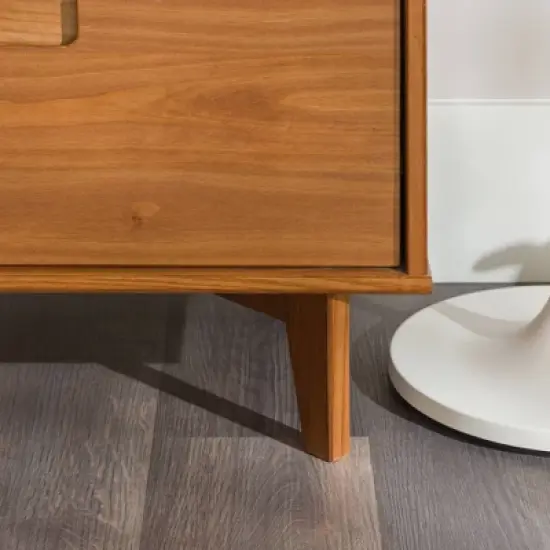 Mid-Century Modern Groove Wood 6 Drawer Dresser - Saracina Home image {14}