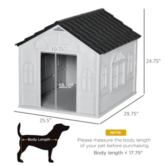 UbMelt Dog House Durable Waterproof Outdoor Dog Kennel Large Dog House Pet Shelter Cage for Winter image {2}