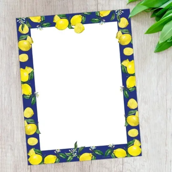 80ct Lemon Drop Letterhead White: Great Papers! Uncoated Stationery Paper for All Occasions, 8.5 x 11 Inches, No Rule image {2}