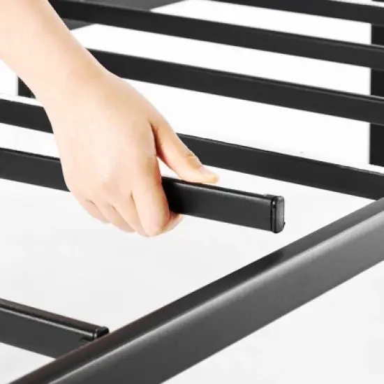 14" Classic Metal Platform Bed Frame Black - Mellow image {4}