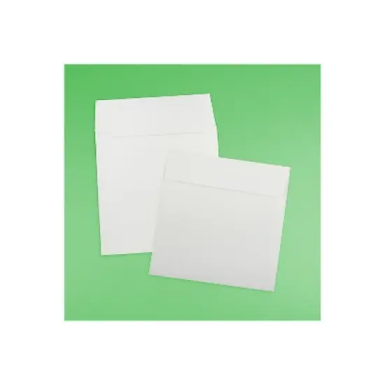 JAM Paper 8.5 x 8.5 Square Strathmore Invitation Envelopes Bright White Wove 50/Pack (900858534i) image {3}