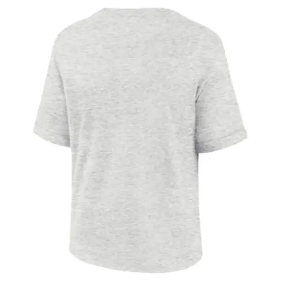 NFL Denver Broncos Women's Oatmeal Heather Rolled Sleeve T-Shirt image {1}