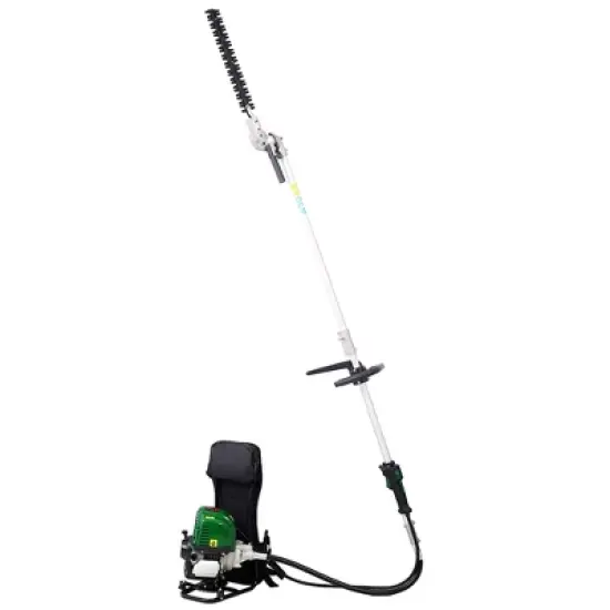 Multi-Functional Trimming Tool With Backpack, 38cc 4-Cycle Garden Tool System with Gas Pole Saw, Hedge Trimmer, Brush Cutter, Grass Trimmer image {3}