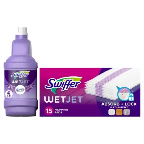 Swiffer WetJet Pad & Solution Bundle Pack - 12ct image {7}