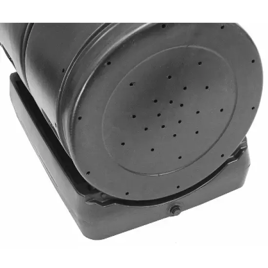 Good Ideas Large Plastic 7 Cubic Foot Capacity Compost Collecting Wizard Outdoor Garden Dual Tumbler Compost Container Tank, Black image {4}