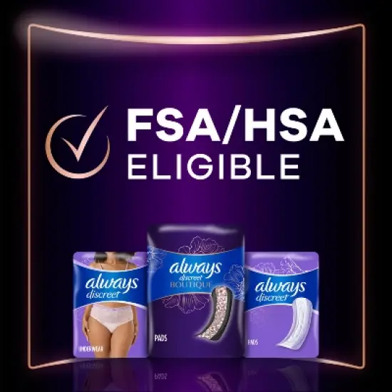 Always Discreet Boutique 5 Drops Incontinence Pads - Heavy - Long Length - 84ct image {8}