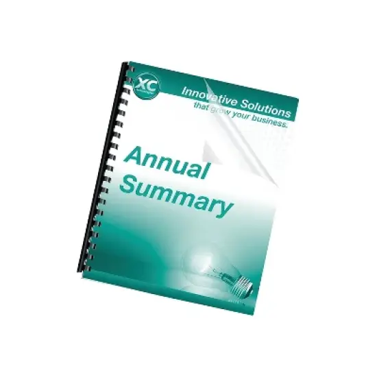 Fellowes Crystals Presentation Covers Letter Size Clear 25/Pack (52043) 789338 image {4}