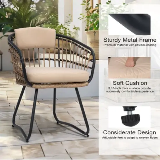 Crestlive Products Aluminum 9pc Extendable Patio Dining Set with Butterfly Leaf Rectangular Extension Table Expandable Outdoor Table with chairs image {3}