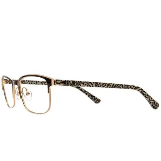 Etnia Barcelona  BKGD Unisex Rectangle Eyeglasses Black Golden 52mm image {2}
