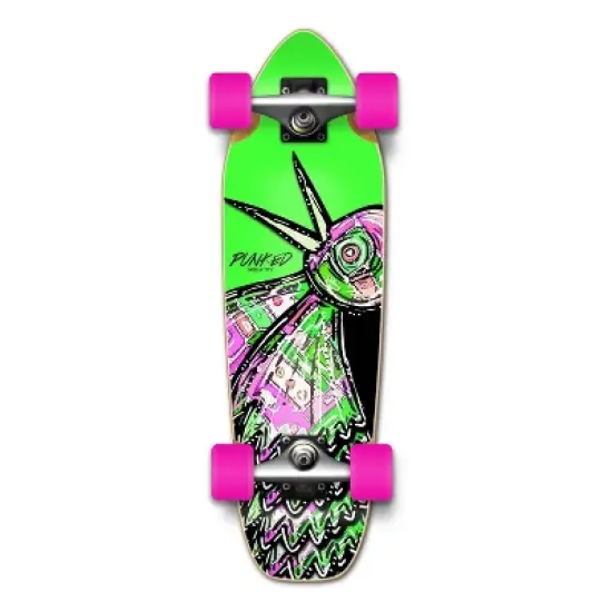 Yocaher 27" Mini Cruiser Standard Skateboard - Bird Green image {6}