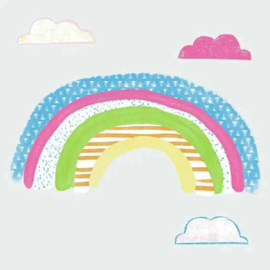 RoomMates Pattern Rainbow Peel and Stick Giant Wall Decal image {2}