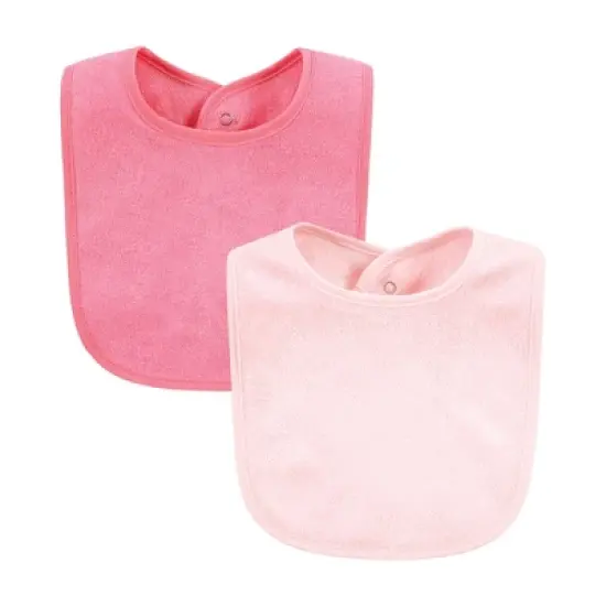 Hudson Baby Infant Girls Rayon from Bamboo Bib with Waterproof Lining 10pk, Pink Mint, One Size image {6}