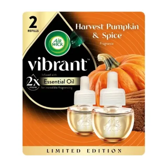 Air Wick Scented Oil Air Freshener - Harvest Pumpkin & Spice - 1.34 fl oz/2pk image {9}